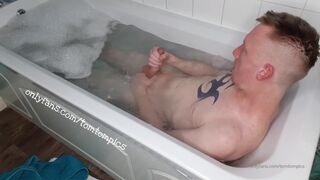 Ginger wanks in bathroom