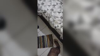 Suceping sucking even gets milk in the face