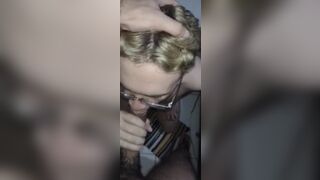 Suceping sucking even gets milk in the face