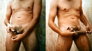 built dude waxes his body and shaves a figure of a heart. learns how to do it and have a lot of enjoyment waxing or shaving - 1 image