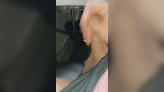 Morgan stroking his cock and edging cums all over himself with multiple cumshots