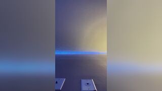 Caged fag stretches hole