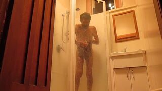 Bathroom shower time gay jackoff Cumming