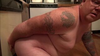 chubby guy ass fucked hard in the kitchen - 3 image