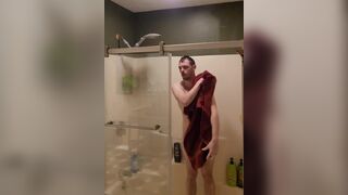 Caught in the shower soaping up, shaving, stroking - 15 image