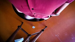 Daddy fucking at work in the office breakroom. Fleshlight fuck