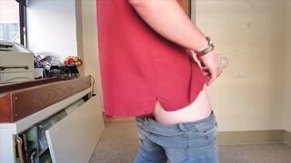 Daddy fucking at work in the office breakroom. Fleshlight fuck - 6 image