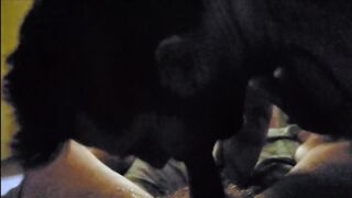 sucking my buddy while his wife is gone