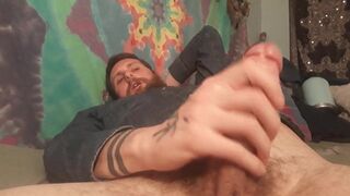Watch daddy stroke his big dick - 14 image