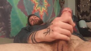 Watch daddy stroke his big dick - 5 image