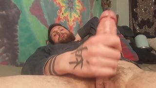 Watch daddy stroke his big dick - 6 image