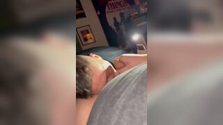 Goth daddy swallows load from chubs uncut dick - 15 image