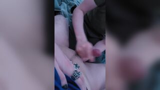 Aggressive hand job cumshot from a helping hand - 9 image