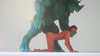 Muscular Furry alien fucked inexperienced nerd - 4 image