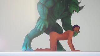 Muscular Furry alien fucked inexperienced nerd - 6 image