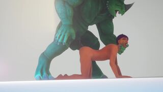 Muscular Furry alien fucked inexperienced nerd - 8 image