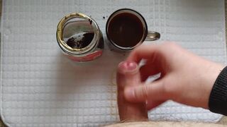 Inexperienced Bear make coffee for you, To Have fun.