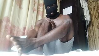 Masked Ebony African Showing off His Sexy Body and Legs..... dablackpee - 5 image