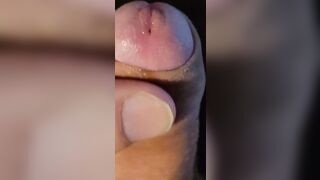 Playing and cumming with my cock