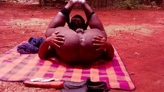 A long walk in the park and a fat ass on display