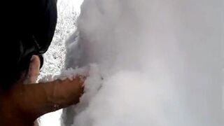 Canadian guy fucks the snow and cums in the cold - 2 image