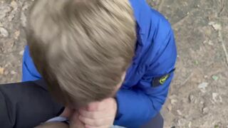 BARELY LEGAL BRIT SCALLYS SUCK AND FUCK IN WOODS - 4 image