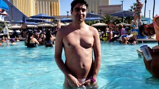 Naked at a public pool and CAUGHT - 2 image
