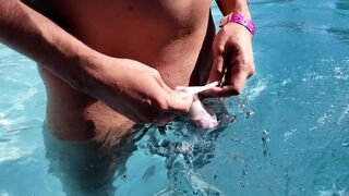 Naked at a public pool and CAUGHT - 5 image