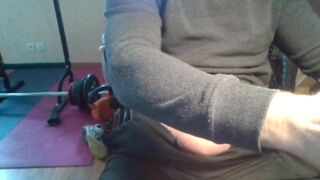 handjob in front of the webcam, I like it looks at me