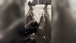 Rubber Cock Sheath & Cum - 1 image