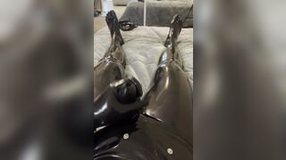 Rubber Cock Sheath & Cum