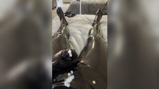 Rubber Cock Sheath & Cum