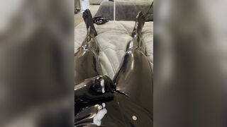 Rubber Cock Sheath & Cum