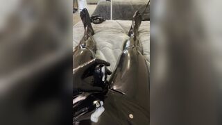 Rubber Cock Sheath & Cum