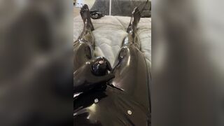 Rubber Cock Sheath & Cum - 5 image