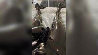 Rubber Cock Sheath & Cum