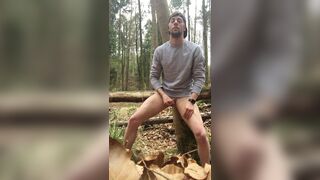 German Boy cums in the woods outdoor cum jerk off - 11 image