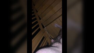 Peeing outdoors at 4 am. - 1 image