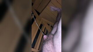 Peeing outdoors at 4 am.