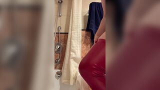 Butt plug tease while I edge and dirty talk in sexy Leather! - 5 image