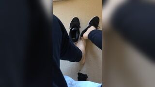 Bare foot taken out of trainers - 7 image