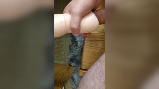 College bear jerks cock at desk