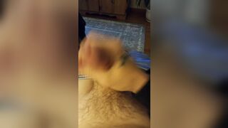 Jerking my cock thinking of my wife