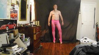 pink fishnet tights and i m feelin alright heel change mid vid - 15 image