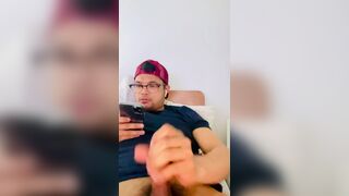 AsianAussie wanking over video call. - 2 image