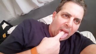 POV Straight friend gets Curious Straight Male Celebrity Cory Bernstein gift,FIRST TIME USING DILDO - 12 image