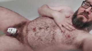 More chastity bear piss play