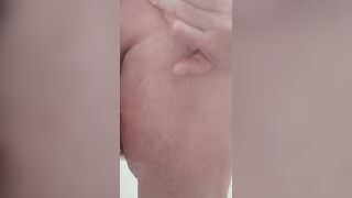 washing my balls, ass and tits in the shower