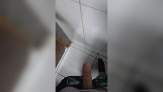 MOBILE - Risky University bathroom masturbating