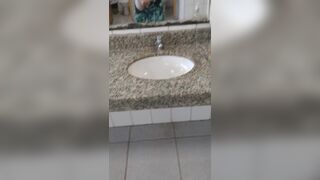 MOBILE - Risky University bathroom masturbating - 9 image